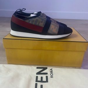 Fendi Black Mesh Sneakers